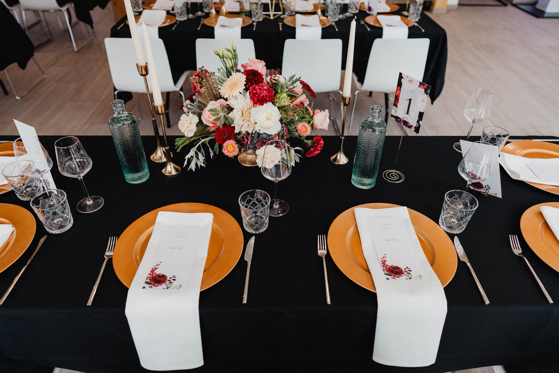 Hochzeitsfotografie in Karlsruhe von Lisa & Andi Photography. Hochzeitsdekoration in Karlsruhe.