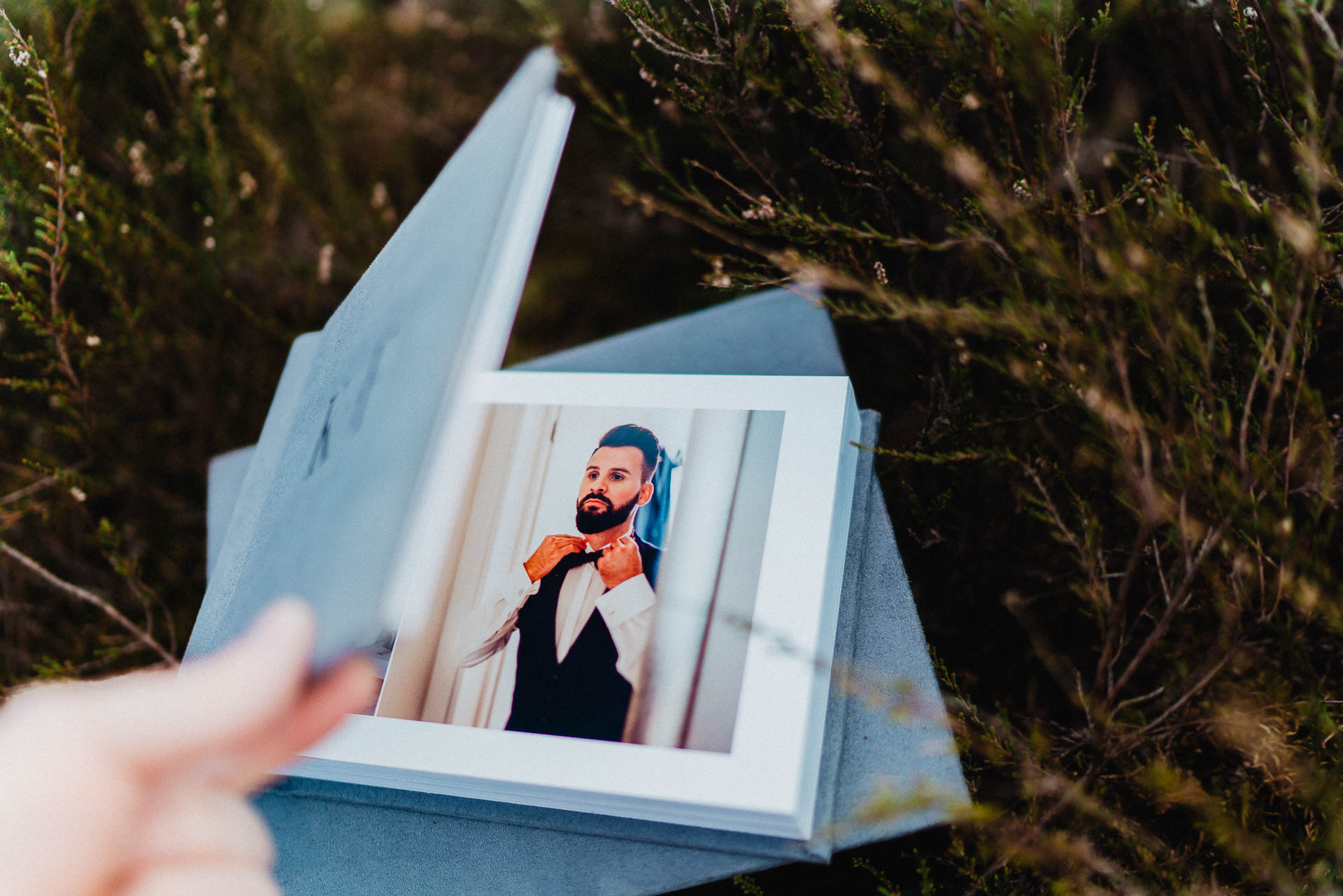 Handgefertigte edle Hochzeitsalben von Lisa & Andi Photography.