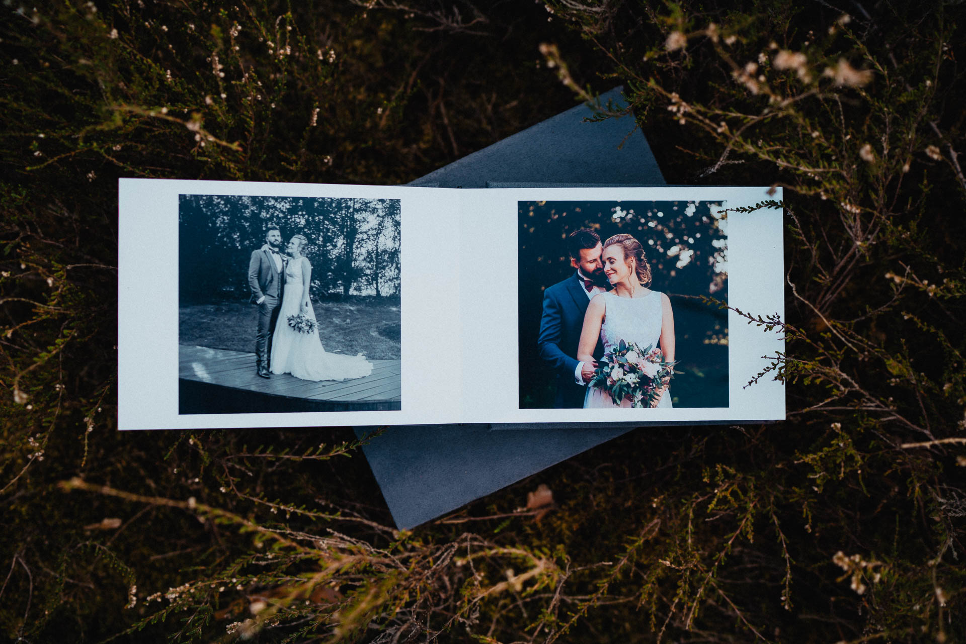 Handgefertigte edle Hochzeitsalben von Lisa & Andi Photography.