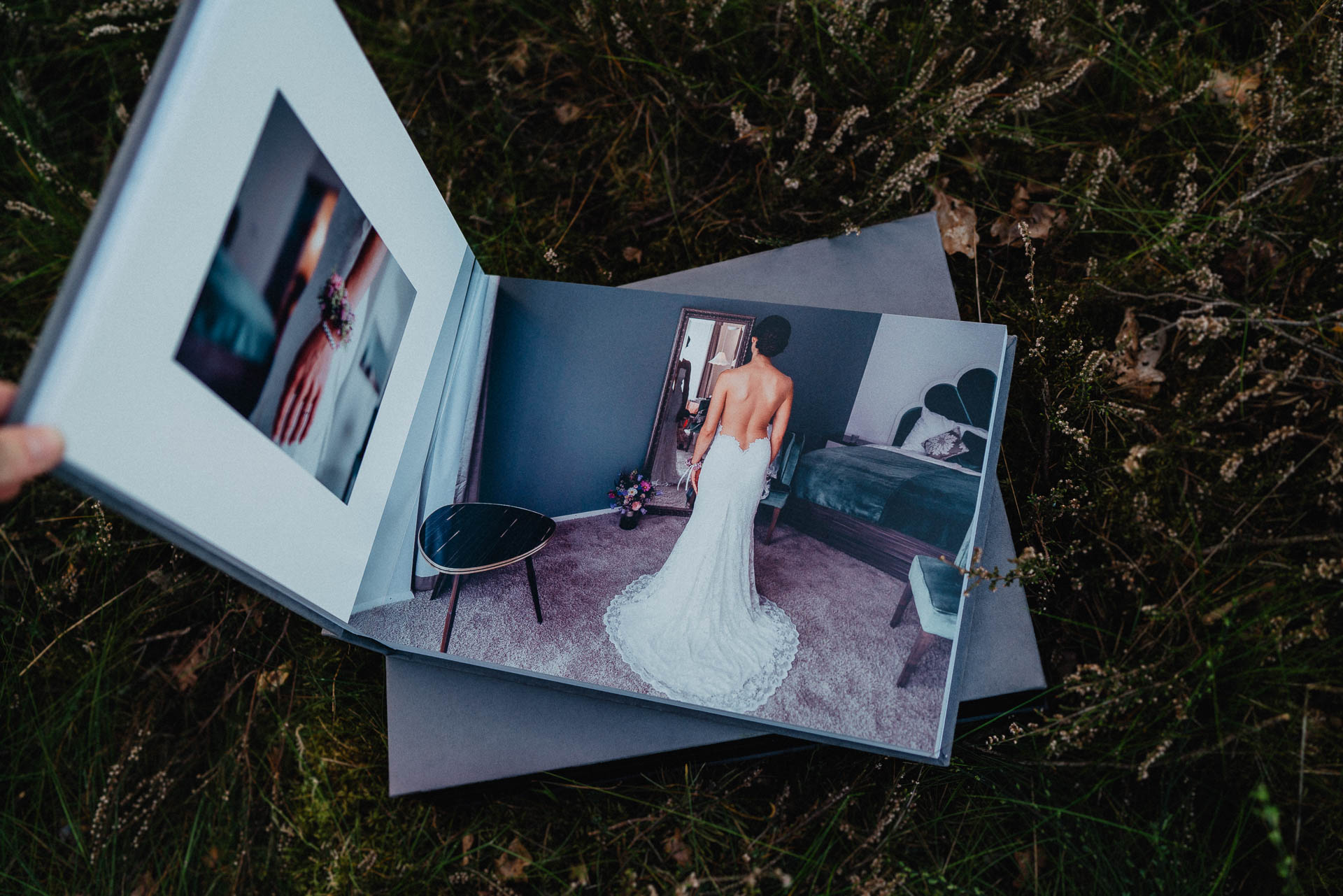 Handgefertigte edle Hochzeitsalben von Lisa & Andi Photography.